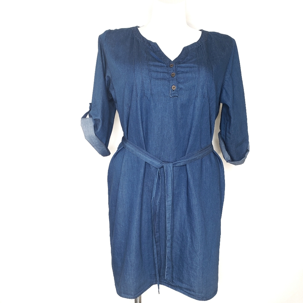 Chic Connection Chambray Dress Size Extra Large